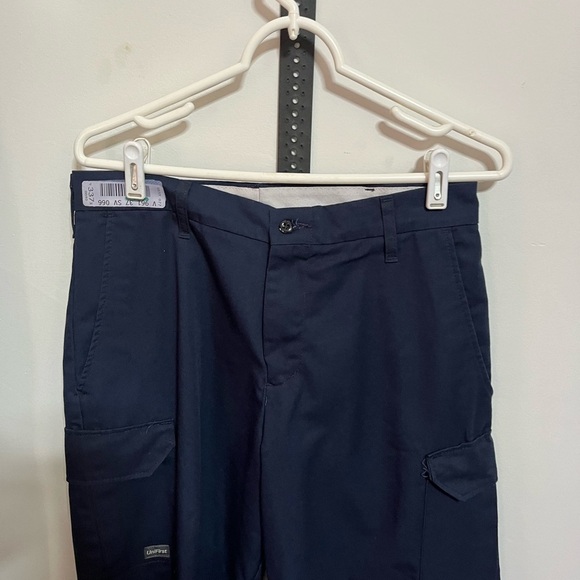 SoftTwill UniFirst Blue Industrial Cargo Pants Sz 32X30 - Picture 2 of 7